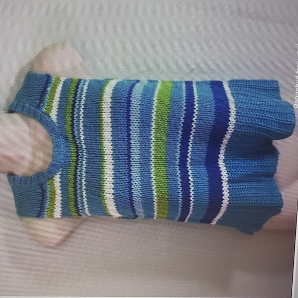 Striped Sweater Vest-L - Picture 3 of 7